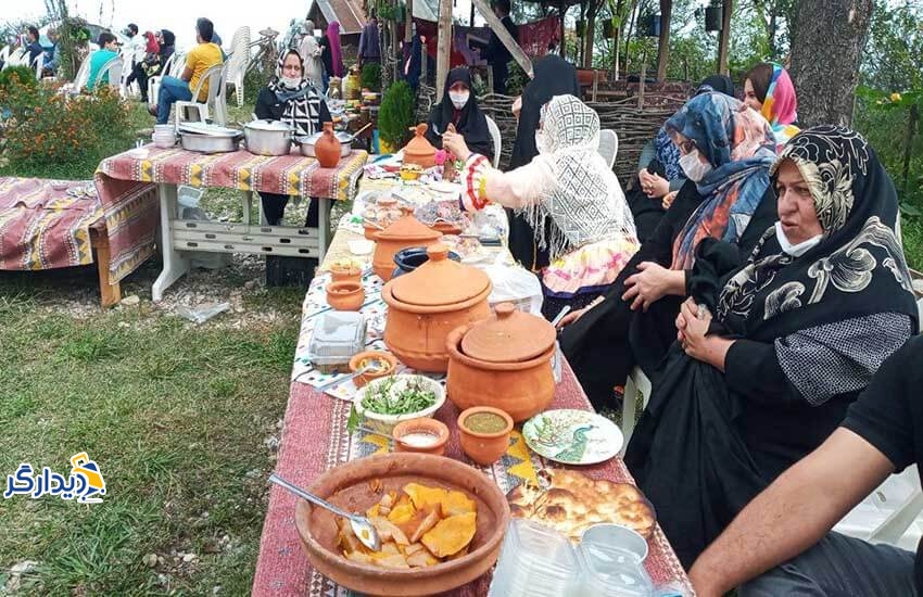 اقامتگاه های بوم گردی و سنتی- سرو غذاهای محلی 